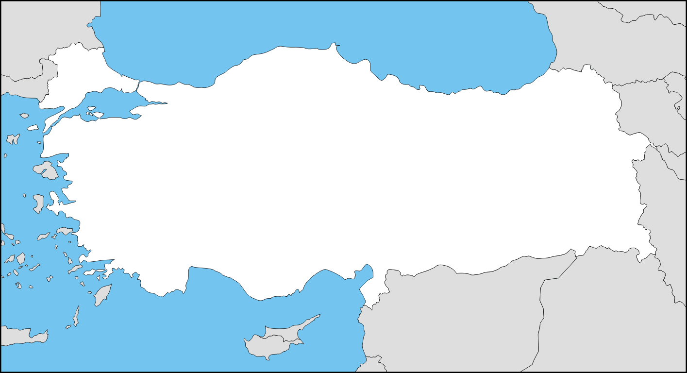 Turkiye Haritasi Bos