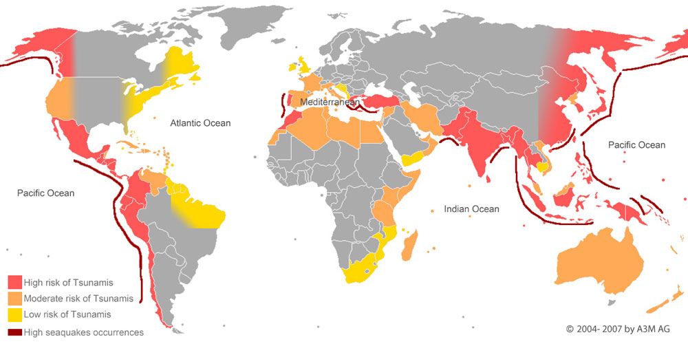 Tsunami Risk Haritası